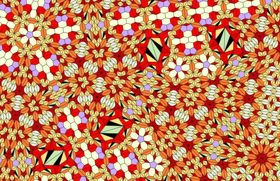 Patch Cyclotomic Aperiodic Substitution Tiling with Dense Tile Orientations, 10-fold