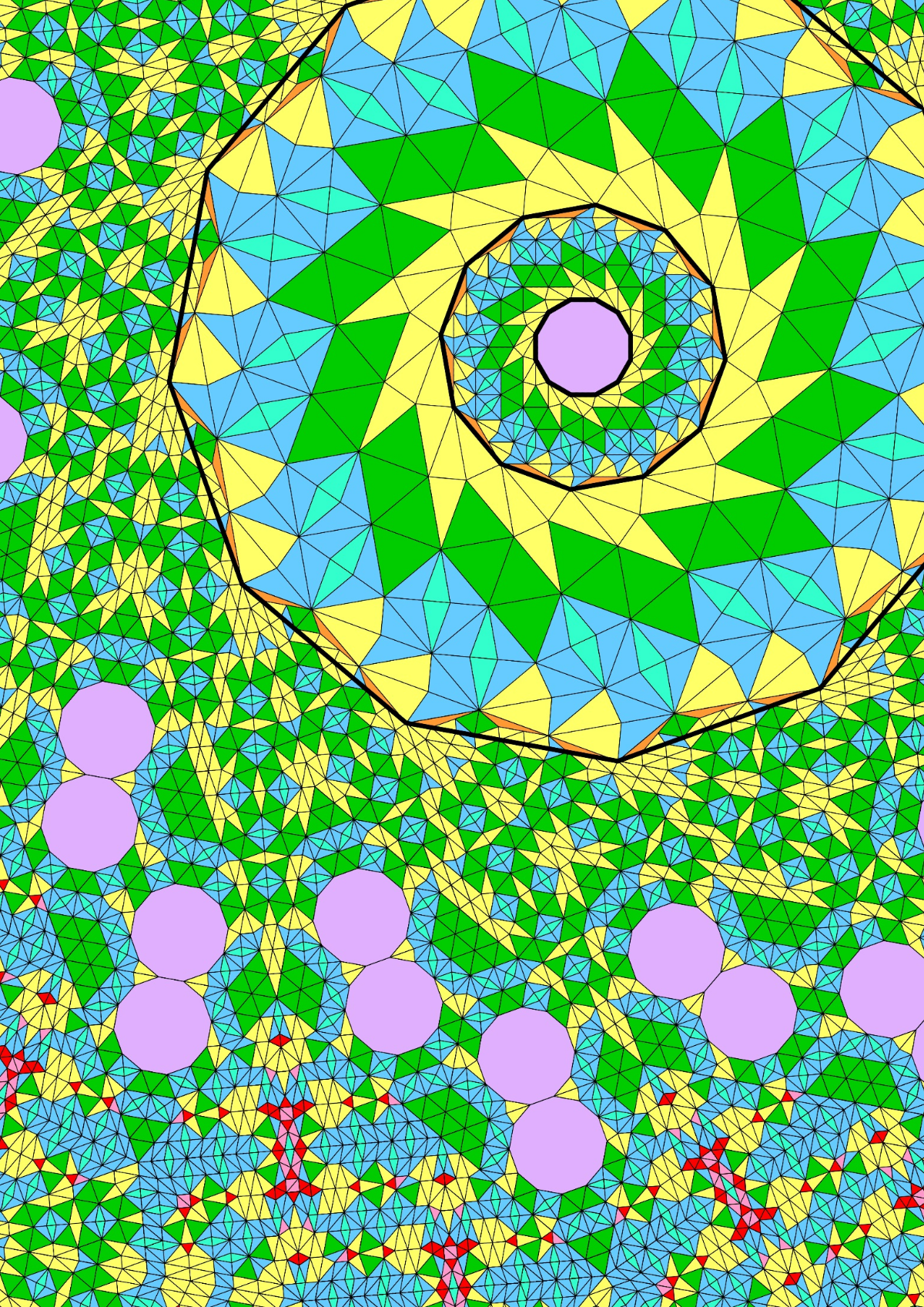 Patch 12-fold Shuriken Tiling