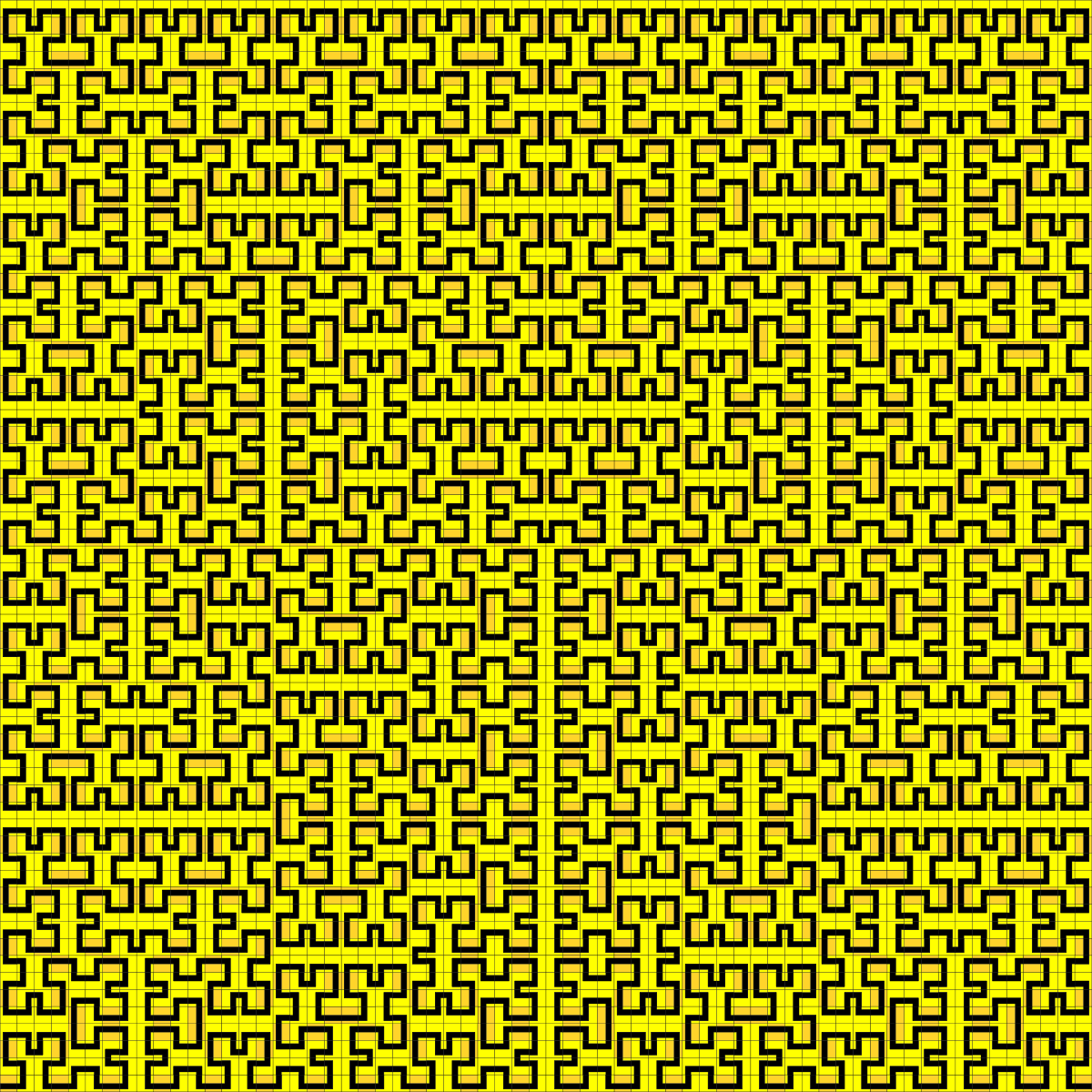 Patch Hilbert Curve Substitution Tiling
