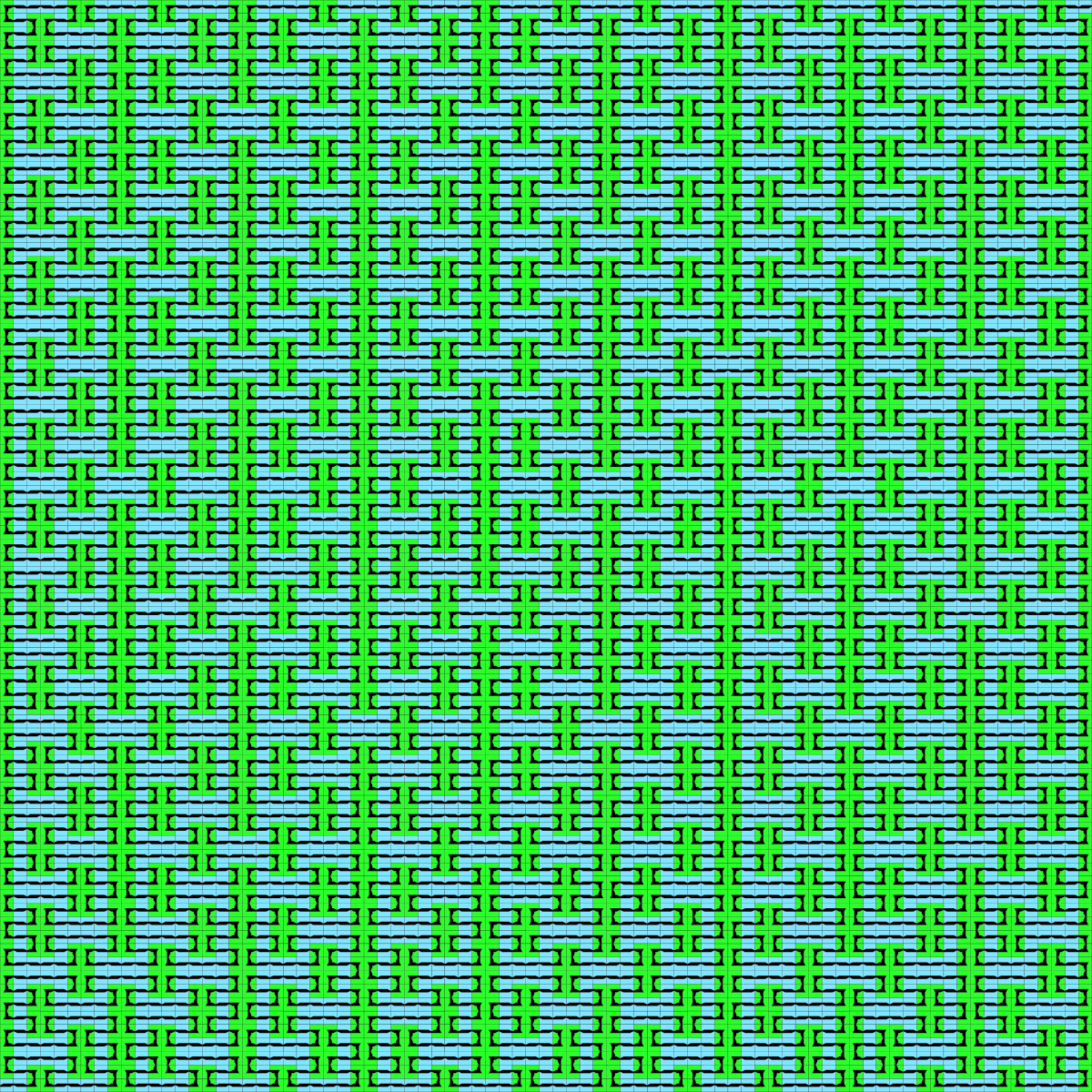 Patch Peano Curve Substitution Tiling